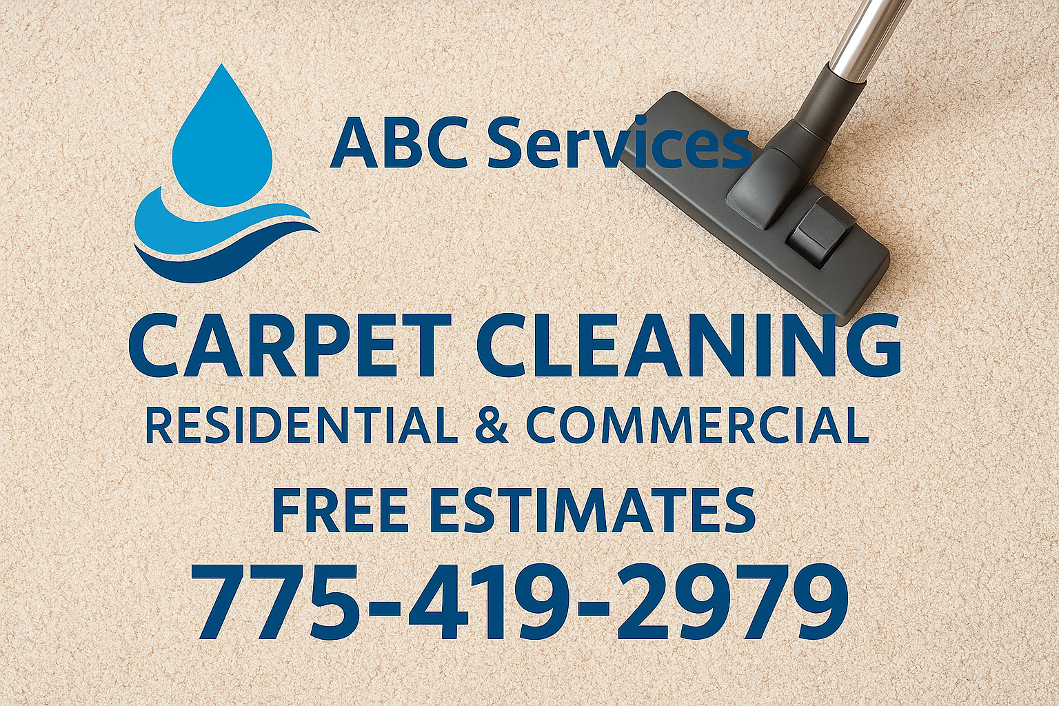 ABC Services carpet cleaning for residential and commercial customers